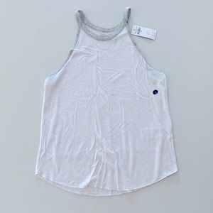 Abercrombie & Fitch Linen Blend Ringer Tank